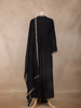 Black Floral Design Cotton Salwar Suit