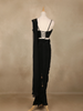 Black Floral Design Georgette Ready To Wear Saree with Designer Blouse