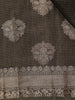 Black Floral Design Kota Cotton Saree