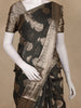 Black Floral Design Kota Cotton Saree