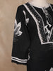 Black Floral Printed Cotton Salwar Suit