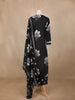 Black Floral Printed Cotton Salwar Suit
