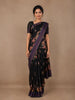 Black Floral Design Printed Kota Cotton Saree