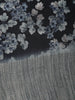 Black Floral Design Raw Silk Saree - Diadem