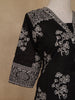 Black Floral Designed Cotton Salwar Suit - Diadem