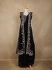 Black Floral Embroidered Design Chiffon Lehenga