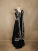 Black Floral Embroidered Design Chiffon Lehenga