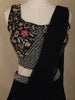 Black Floral Embroidered Design Chiffon Lehenga