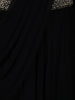 Black Floral Embroidered Design Chiffon Lehenga