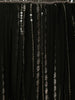Black Floral Embroidered Design Crepe Gown