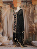 Black Floral Embroidered Design Georgette Palazzo Suit with Dupatta
