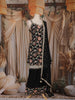 Black Floral Embroidered Design Georgette Palazzo Suit with Dupatta