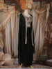 Black Floral Embroidered Design Georgette Skirt Top