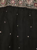 Black Floral Embroidered Design Net Lehenga