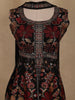 Black Floral Embroidered Georgette Palazzo Suit with Dupatta