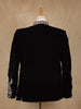 Black Floral Embroidered Velvet Men's Suit