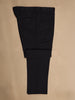 Black Floral Embroidered Velvet Men's Suit