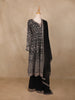 Black Floral Embroidery Georgette Palazzo  Suit