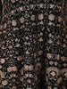 Black Floral Embroidery Georgette Palazzo  Suit
