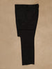 Black Floral Motif Design Viscose Men's Suit
