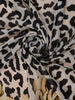 Black Floral Printed Chiffon Saree