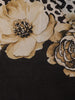Black Floral Printed Chiffon Saree