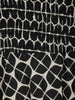 Black Floral Printed Cotton Gown with Overcoat