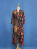 Black Floral Printed Cotton Kurti