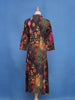 Black Floral Printed Cotton Kurti