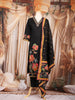 Black Floral Printed Cotton Salwar Suit