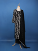 Black Floral Printed Cotton Salwar Suit - Diadem