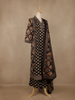 Black Floral Printed Cotton Salwar Suit With Dupatta