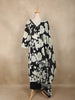 Black Floral Printed Cotton Salwar Suit with Dupatta