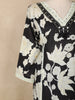 Black Floral Printed Cotton Salwar Suit with Dupatta