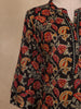 Black Floral Printed Cotton Salwar Suit with Dupatta