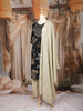 Black Floral Printed Cotton Salwar Suit with Embroidered Yoke and Dupatta