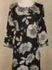 Black Floral Printed Design Cotton Straight Salwar Suit with Dupatta