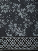 Black Floral Printed Design Cotton Casual Wear Saree