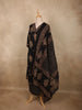 Black Floral Printed Design Cotton Salwar Suit with Dupatta