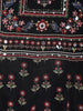 Black Floral Printed Synthetic Salwar Suit - Diadem