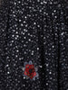 Black Floral Sequins Embroidered Design Georgette Gown