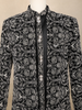 Black Floral Thread Embroidered Design Velvet Indo-Western Sherwani Set