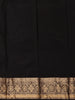 Black Floral Woven Design Kanchipuram Silk Saree