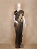 Black Floral Woven Design Kanchipuram Silk Saree