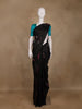 Black Floral Woven Kanchipuram Silk Saree
