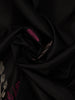 Black Floral Woven Kanchipuram Silk Saree