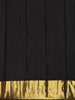 Black Floral Woven Pure Kanchipuram Silk Saree - Diadem