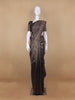 Black Floral Woven Pure Kanchipuram Silk Saree with Zari Border