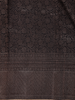 Black Floral Woven Pure Kanchipuram Silk Saree with Zari Border