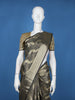 Black Floral Woven Semi Tussar Saree